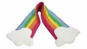 New Knit Warming Lavender & Buckwheat Rainbow & Clouds Neck Body Warmer